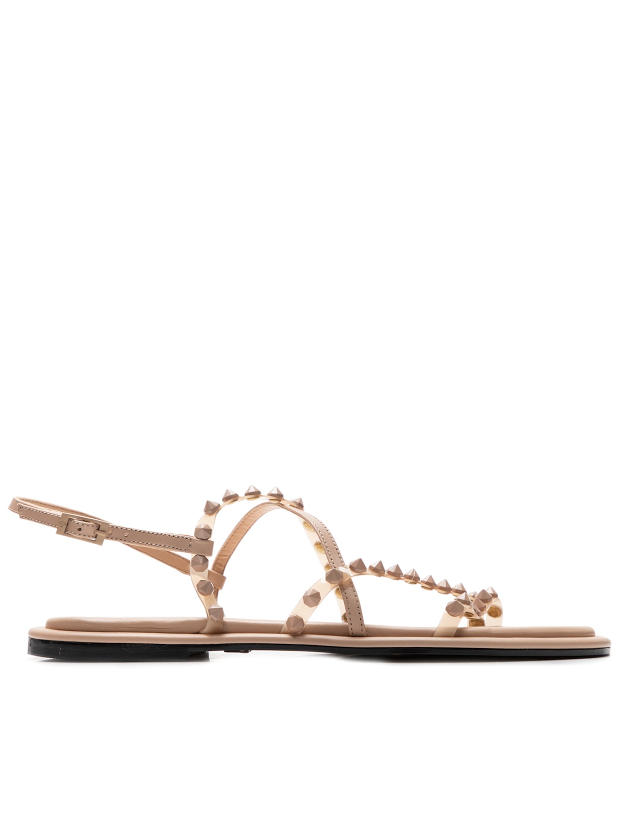 Sandália Feminina Rasteira Joy Bege Paula Torres