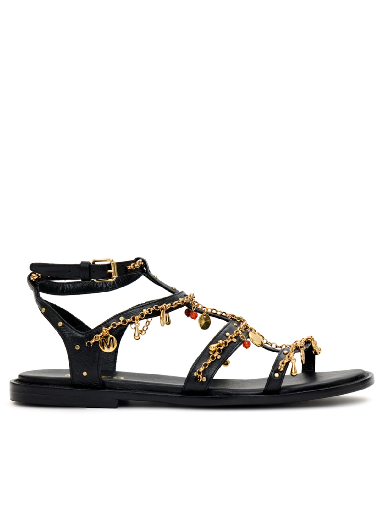 Sandália Feminina Rasteira Maharani - Preto