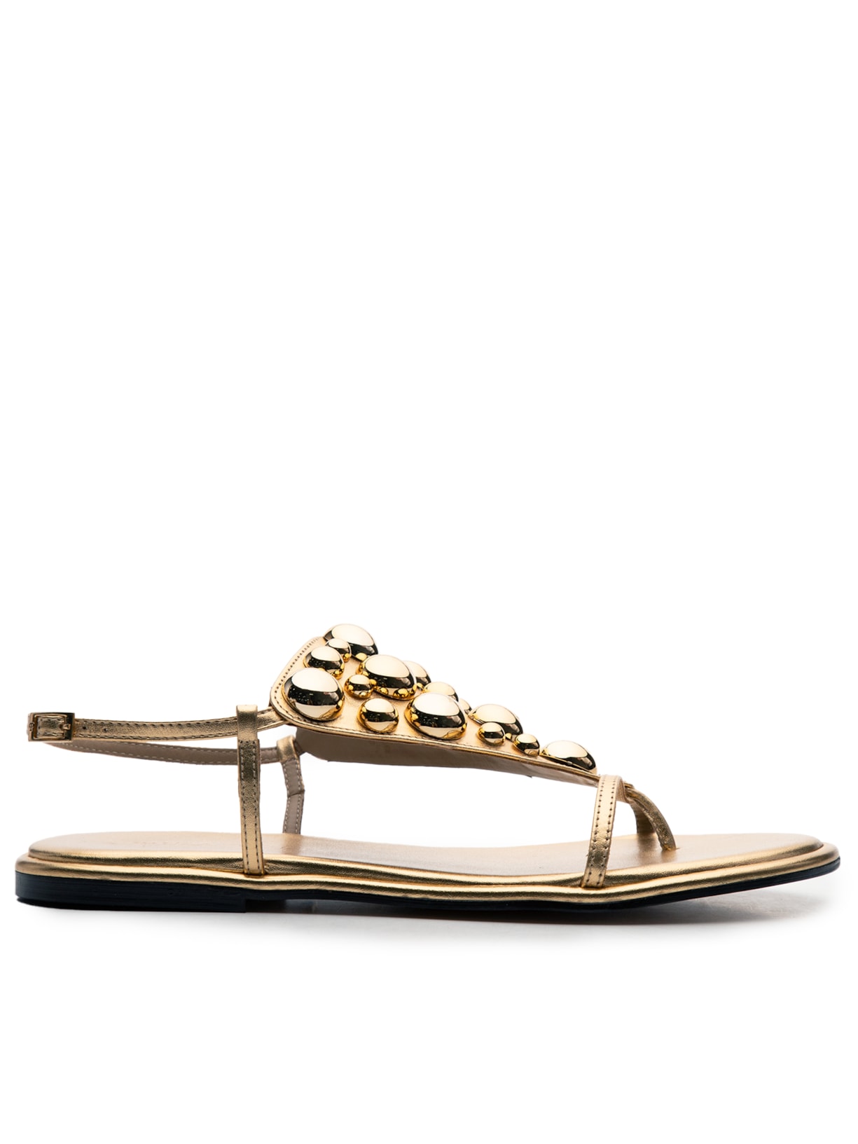 Sandália Feminina Rasteira Maite - Dourado