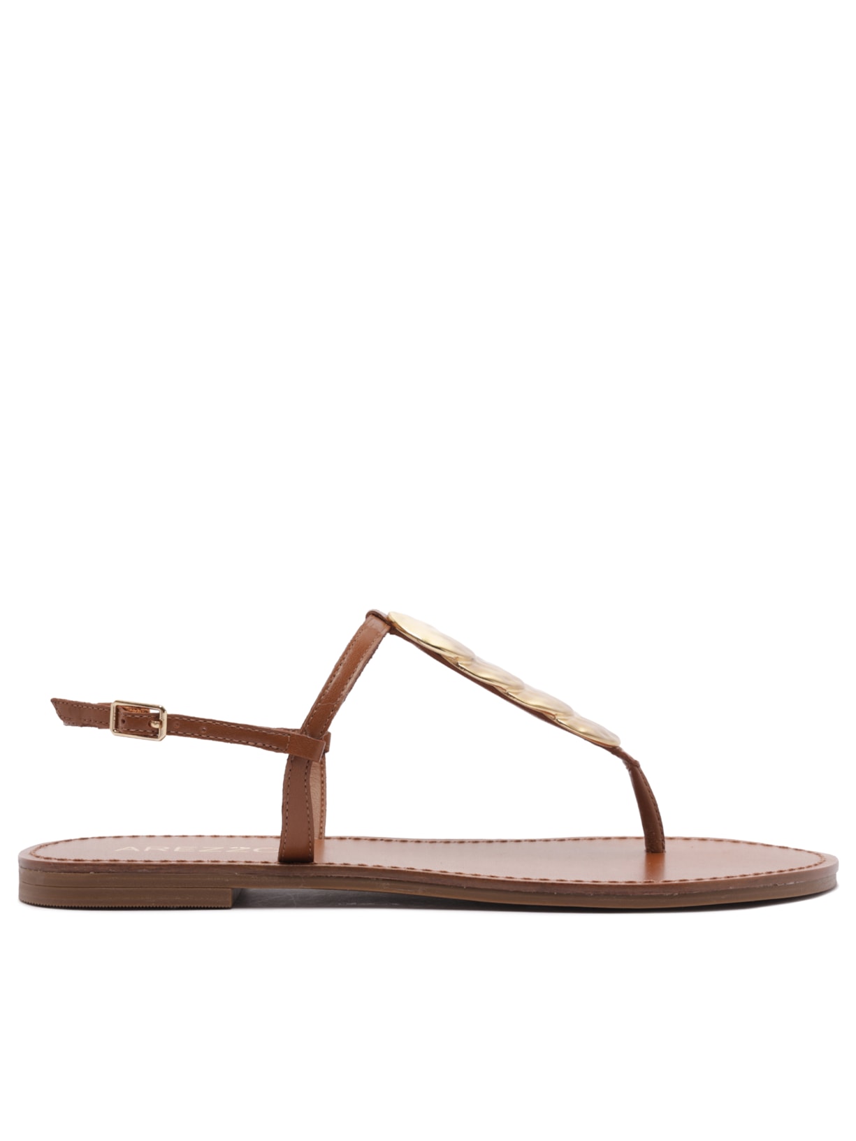 Sandália Feminina Rasteira - Marrom