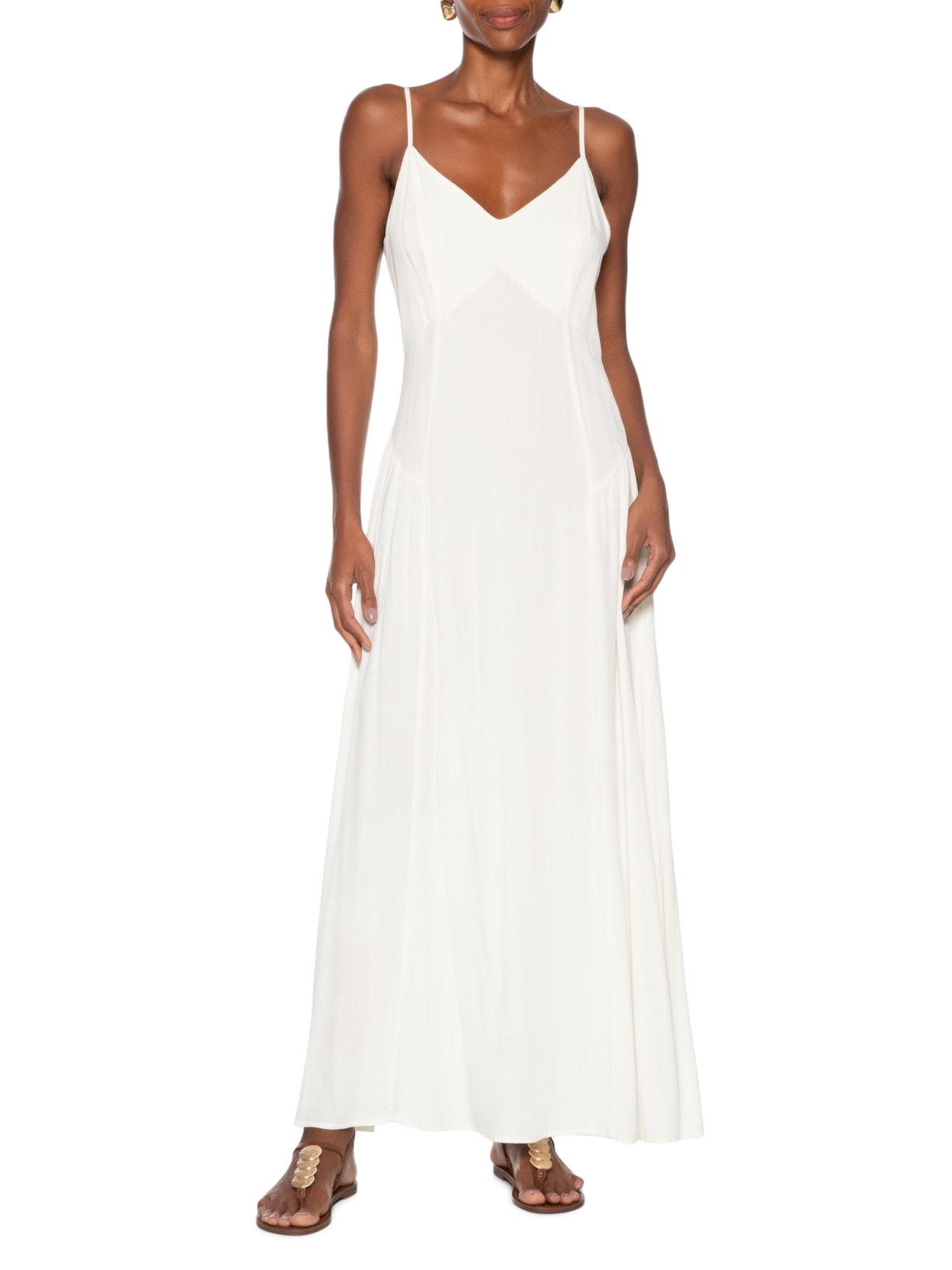 Sandália Feminina Rasteira Marrom Arezzo