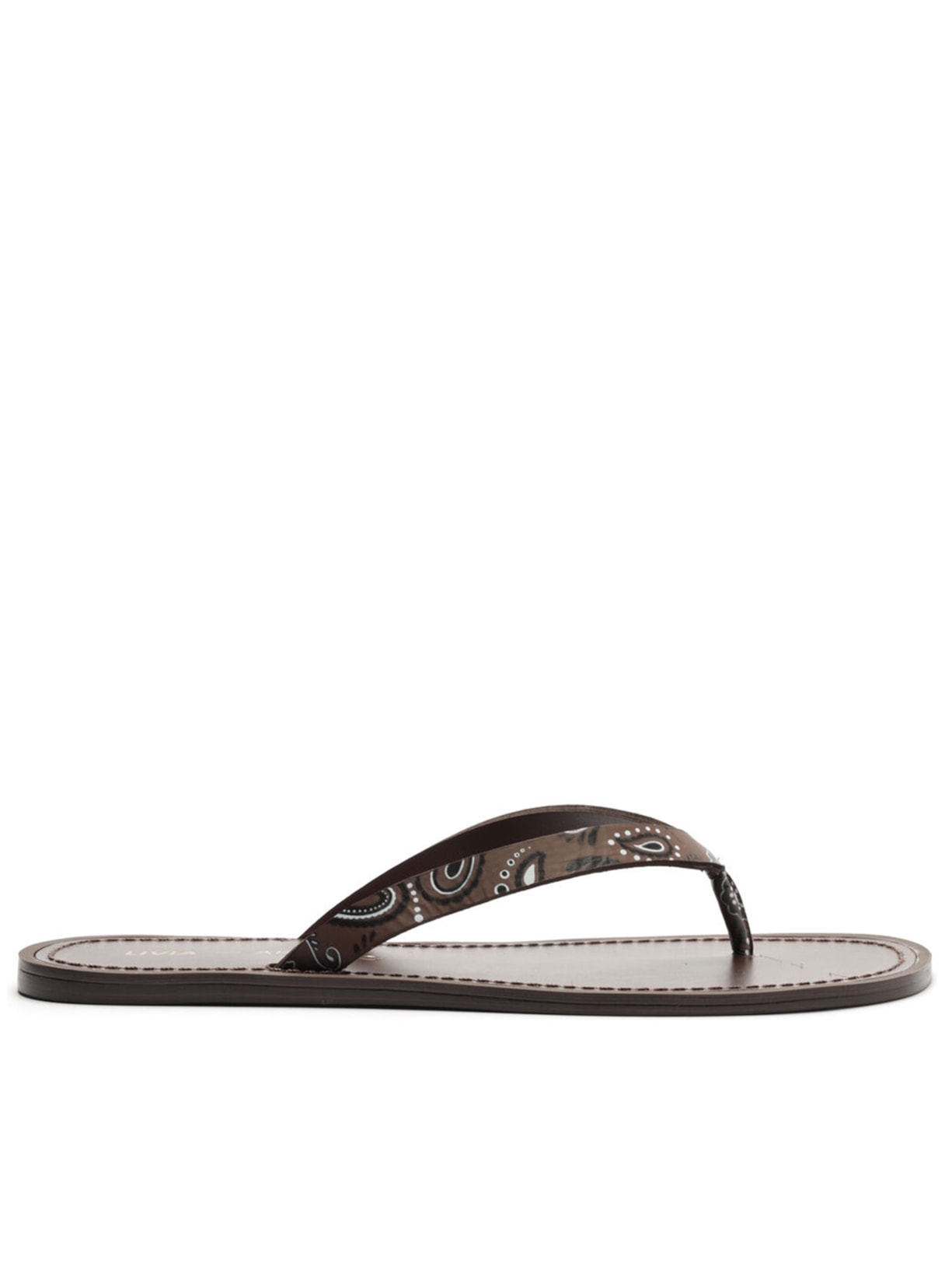 Sandália Feminina Rasteira Paisley Flip Flop - Marrom