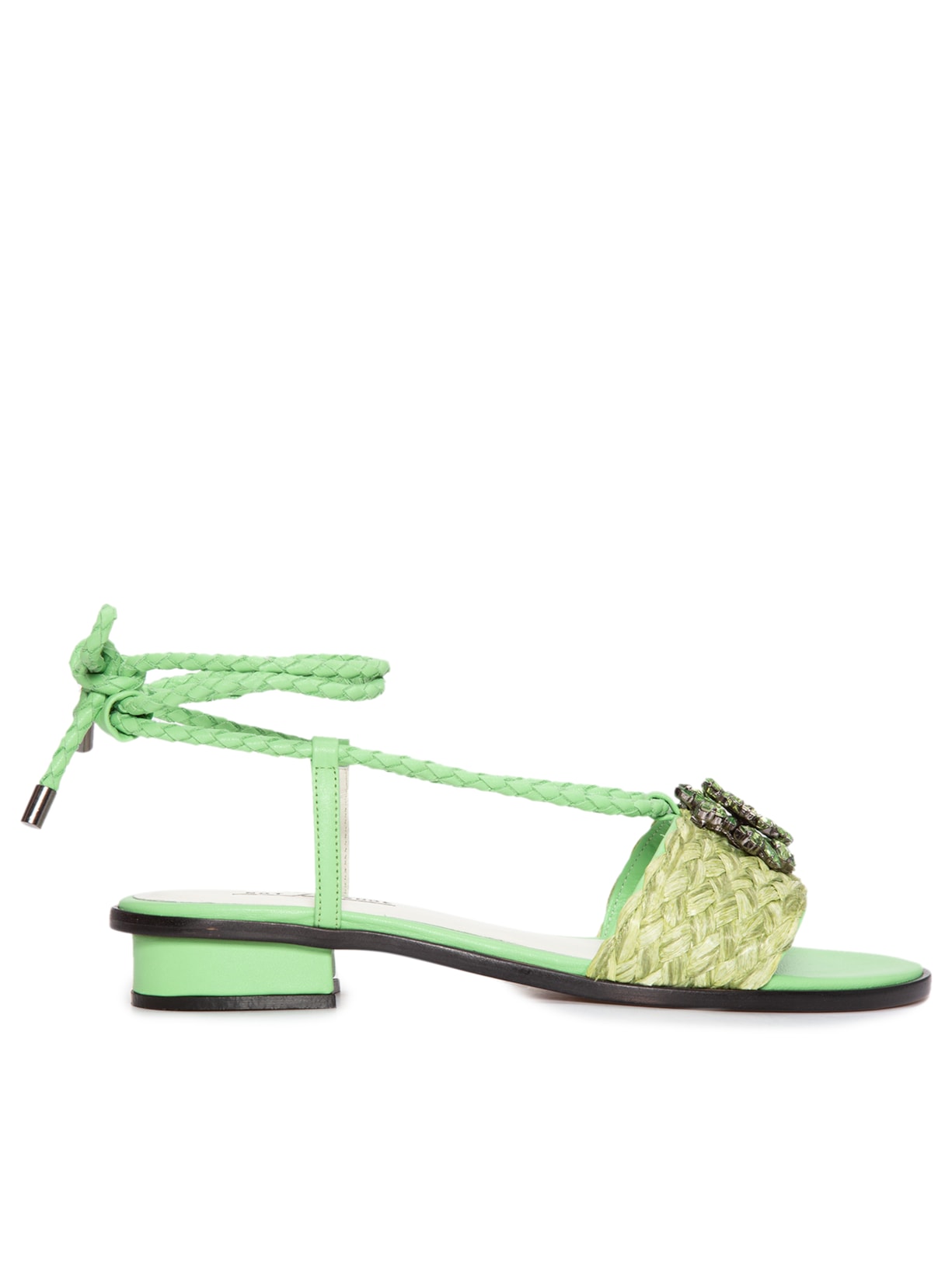 Sandália Feminina Rasteira Paris Verde Not A Shoe