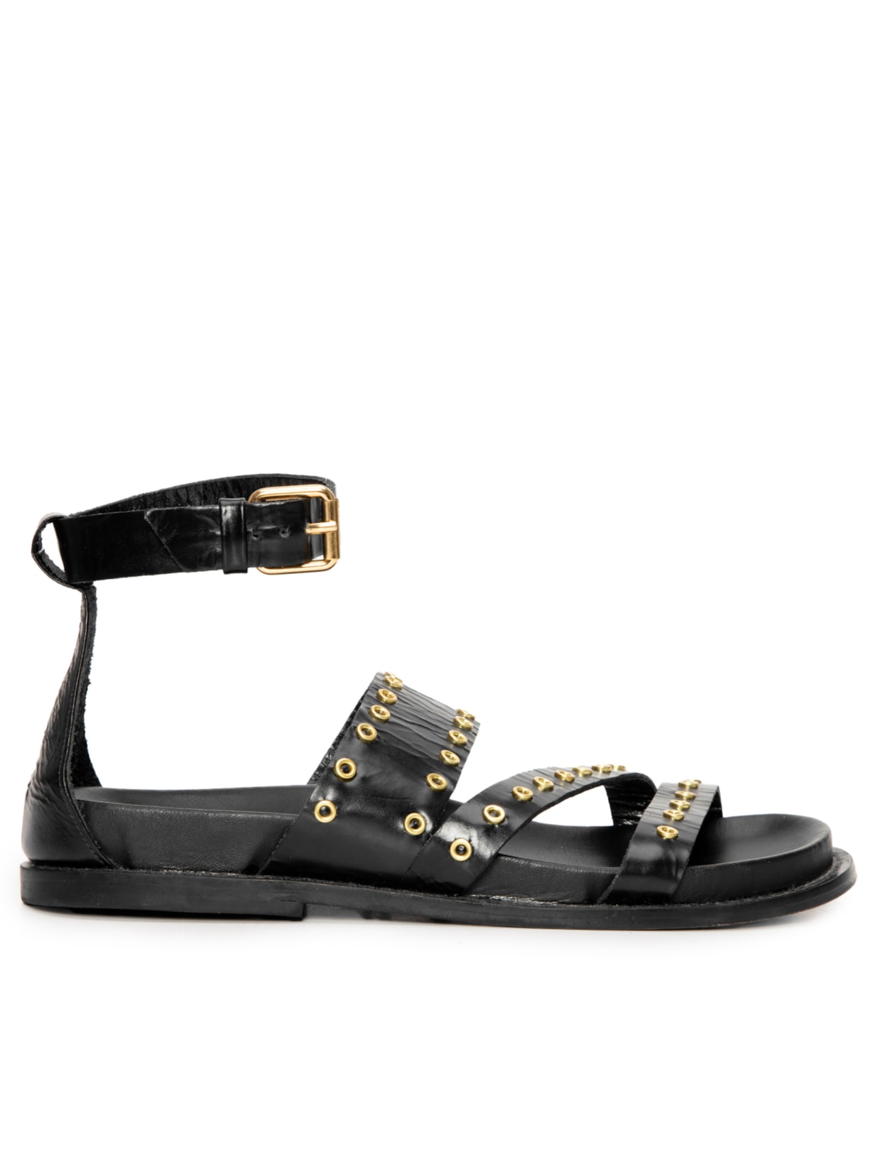 Sandália Feminina Rasteira Paty - Preto