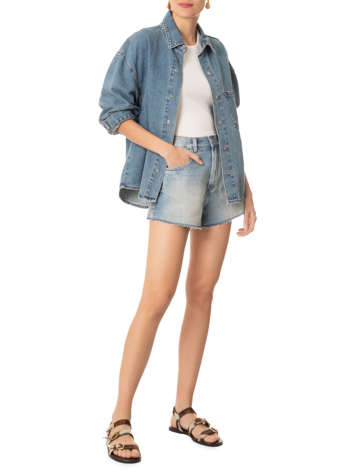 Sandália Feminina Rasteira Pelo Milka Animal Print Arezzo