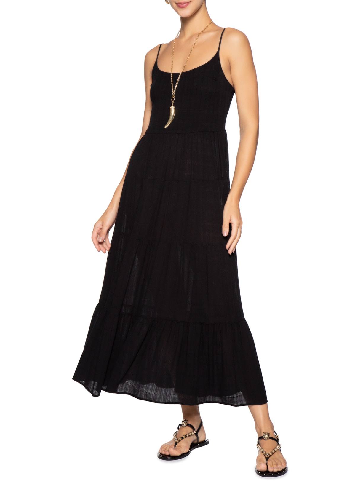 Sandália Feminina Rasteira Preto Schutz