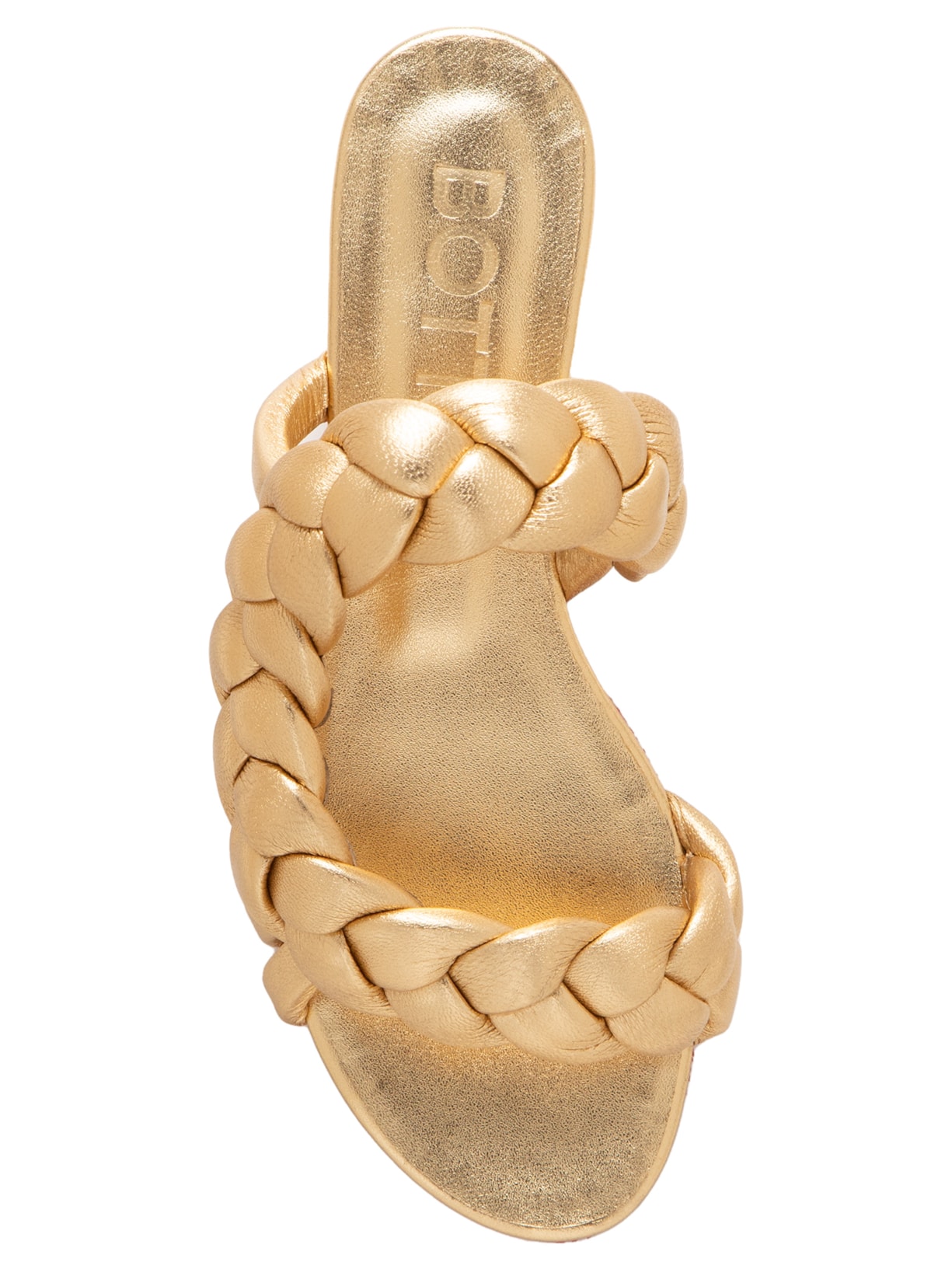 Sandália Feminina Rasteira Rapunzel Dourado Botti