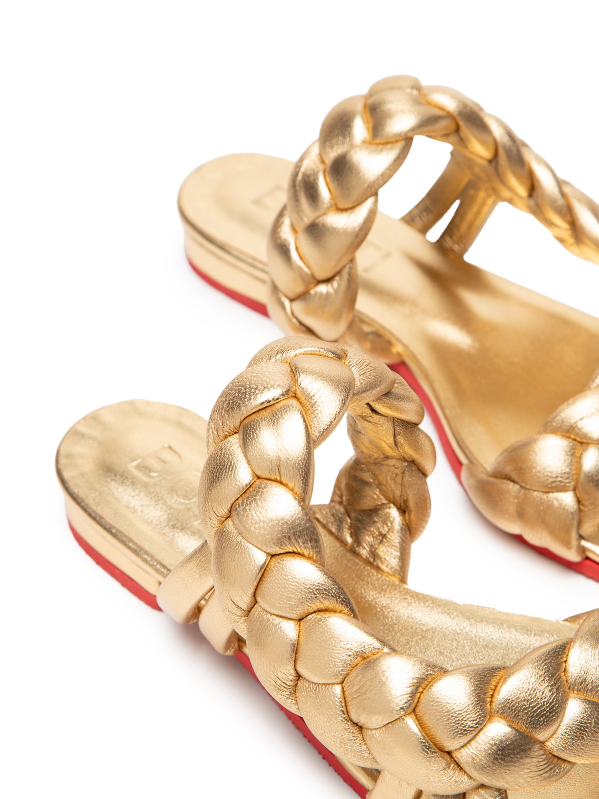 Sandália Feminina Rasteira Rapunzel Dourado Botti