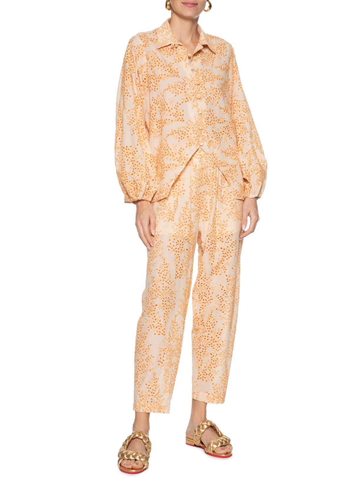 Sandália Feminina Rasteira Rapunzel Dourado Botti