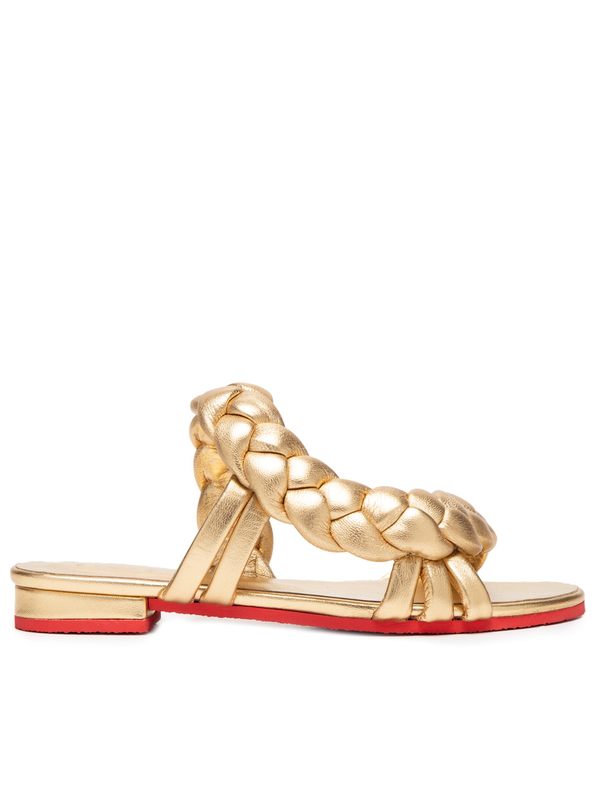 Sandália Feminina Rasteira Rapunzel - Dourado