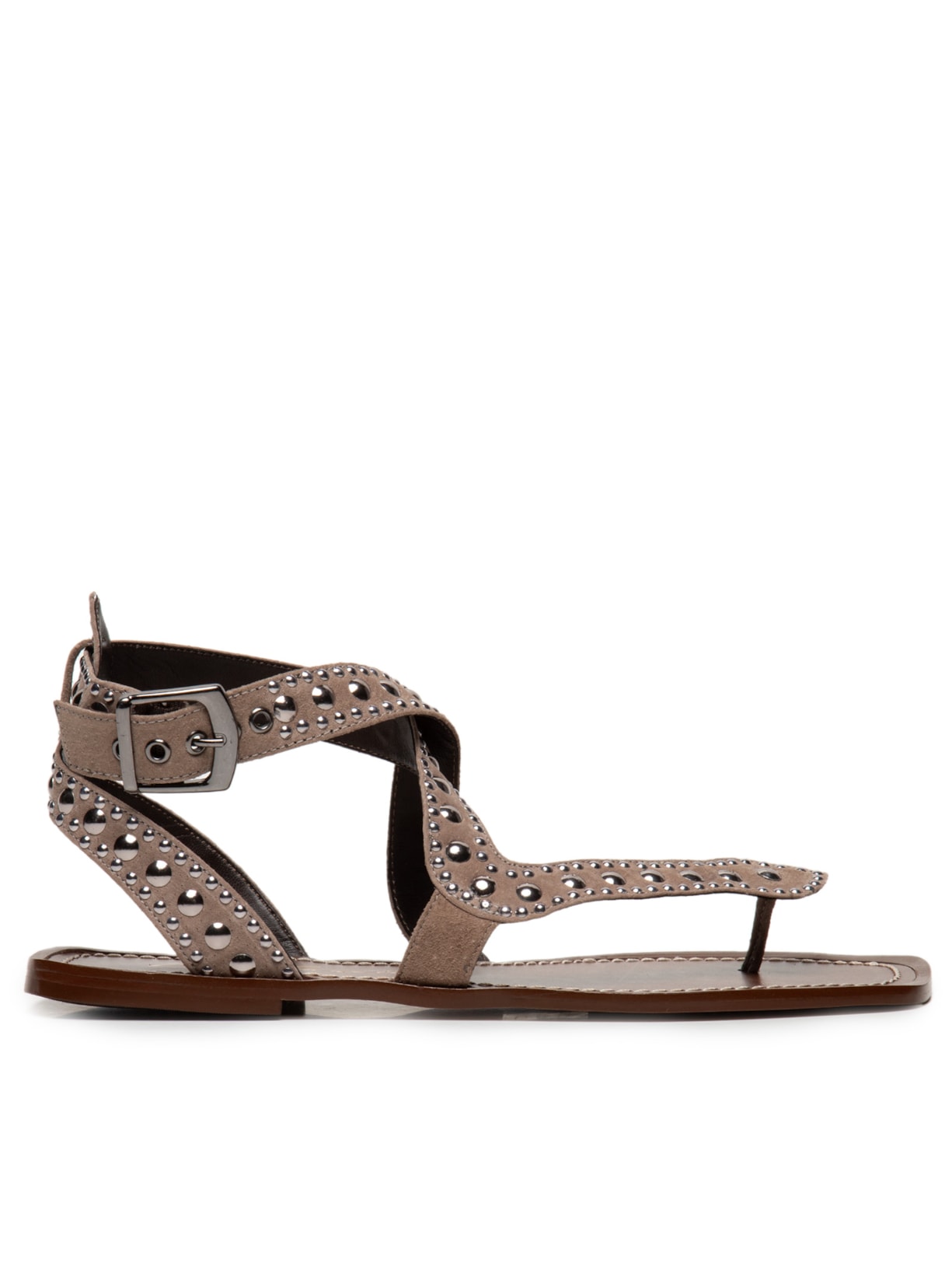 Sandália Feminina Rasteira Salermo - Marrom