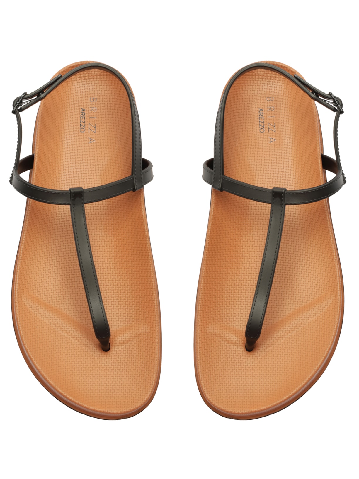 Brizza Sandalia Rasteira Preta Arezzo Sandália Feminina Rasteira