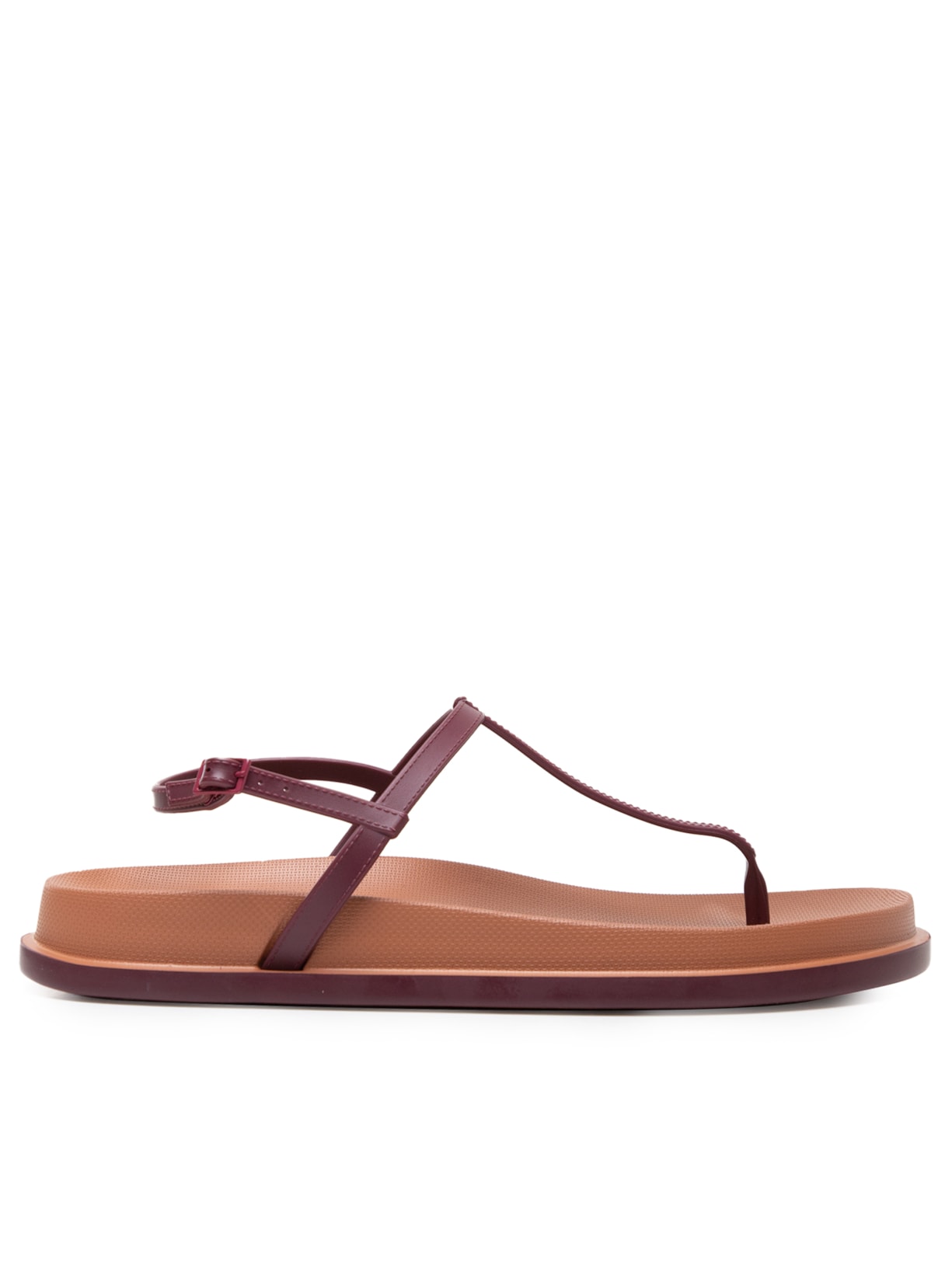 Sandália Feminina Rasteira Slim Lara - Vermelho