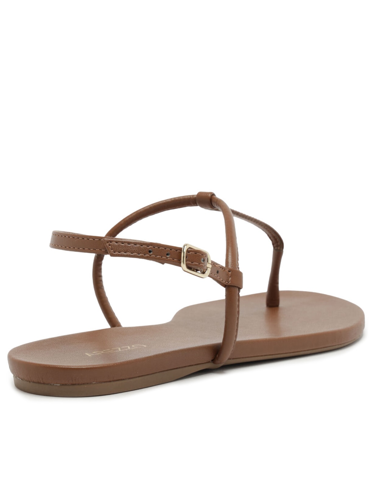 Sandália Feminina Rasteira Slim Marrom Arezzo