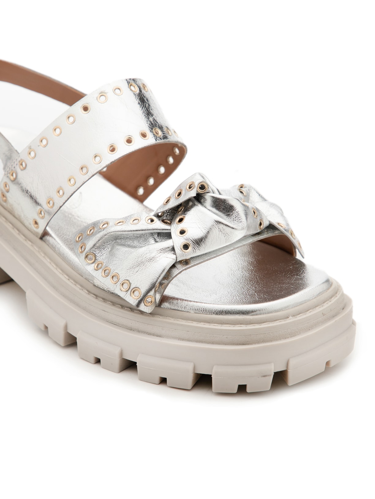 Sandália Feminina Saara Prata Vicenza