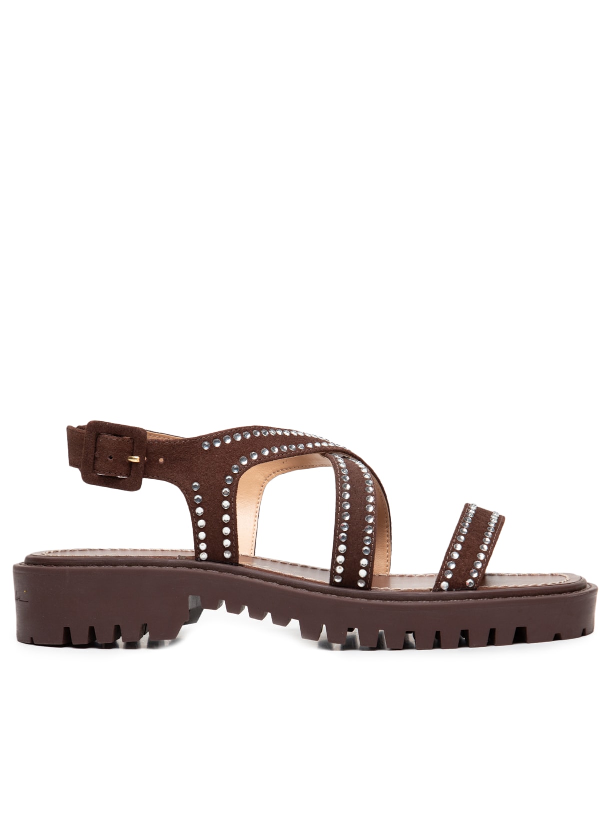 Sandália Feminina Salermo Coffee - Marrom