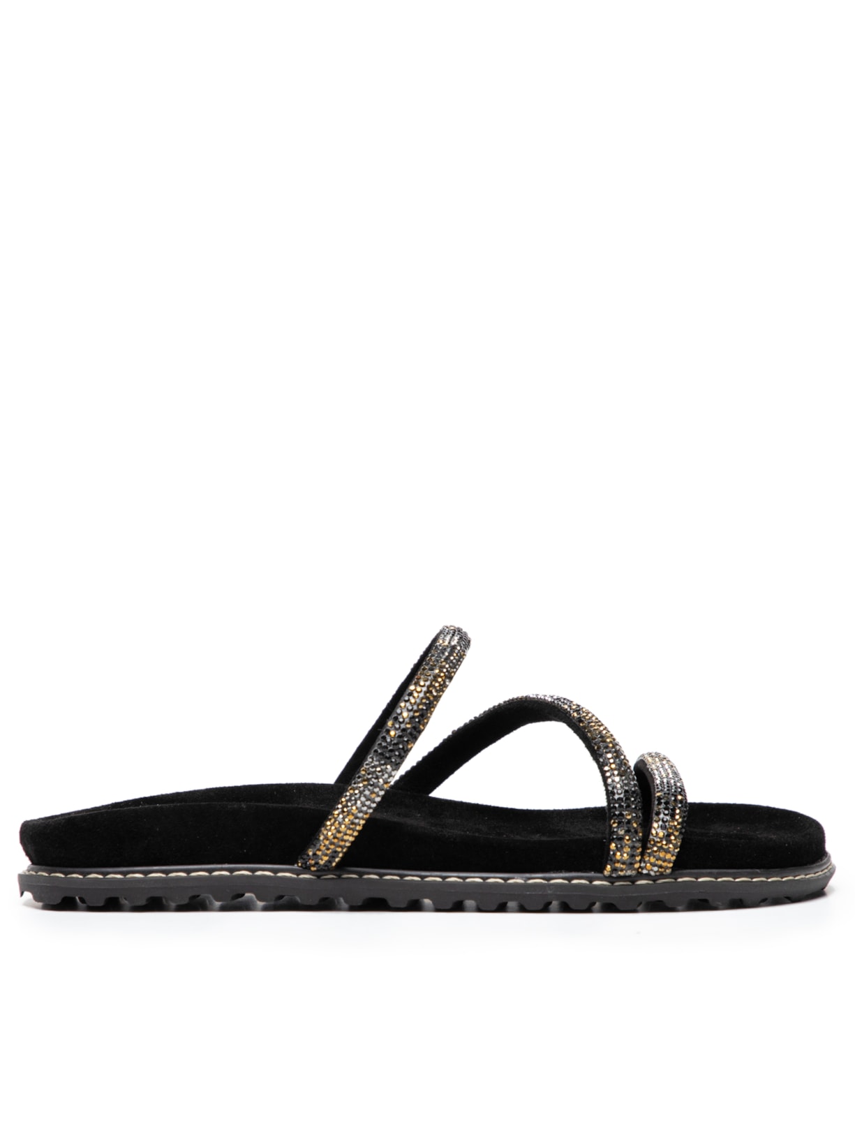 Sandália Feminina Salermo Grease - Preto