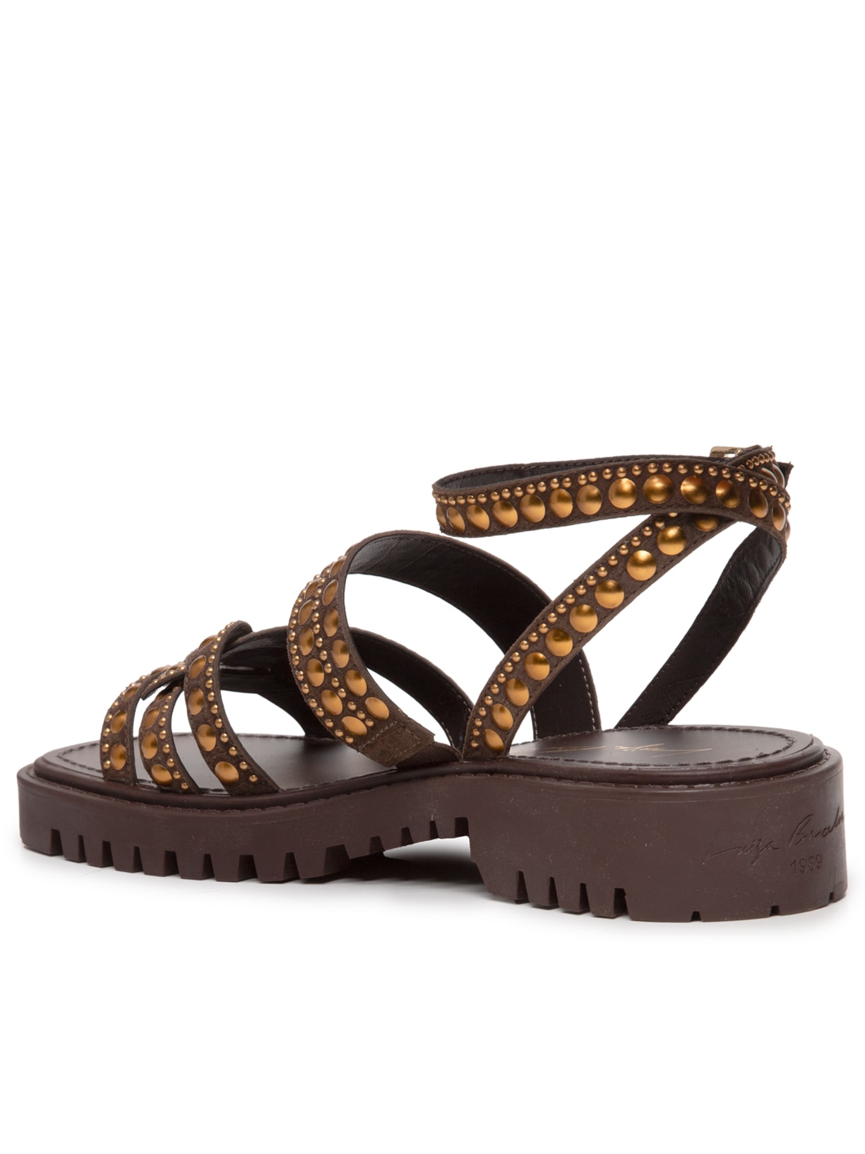 Sandália Feminina Salermo Marrom Luiza Barcelos