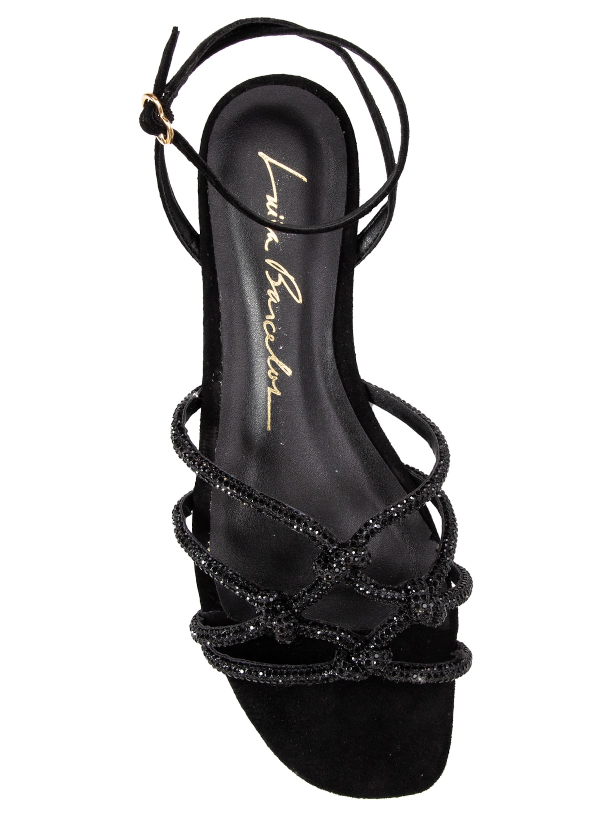 Sandália Feminina Salermo Preto Luiza Barcelos