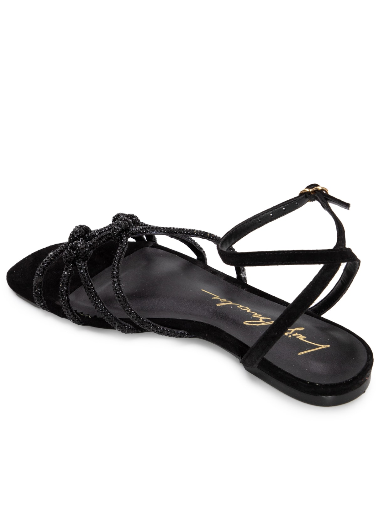 Sandália Feminina Salermo Preto Luiza Barcelos