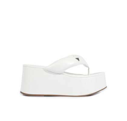 Sandália Feminina Salto Alto Ecowear - Branco