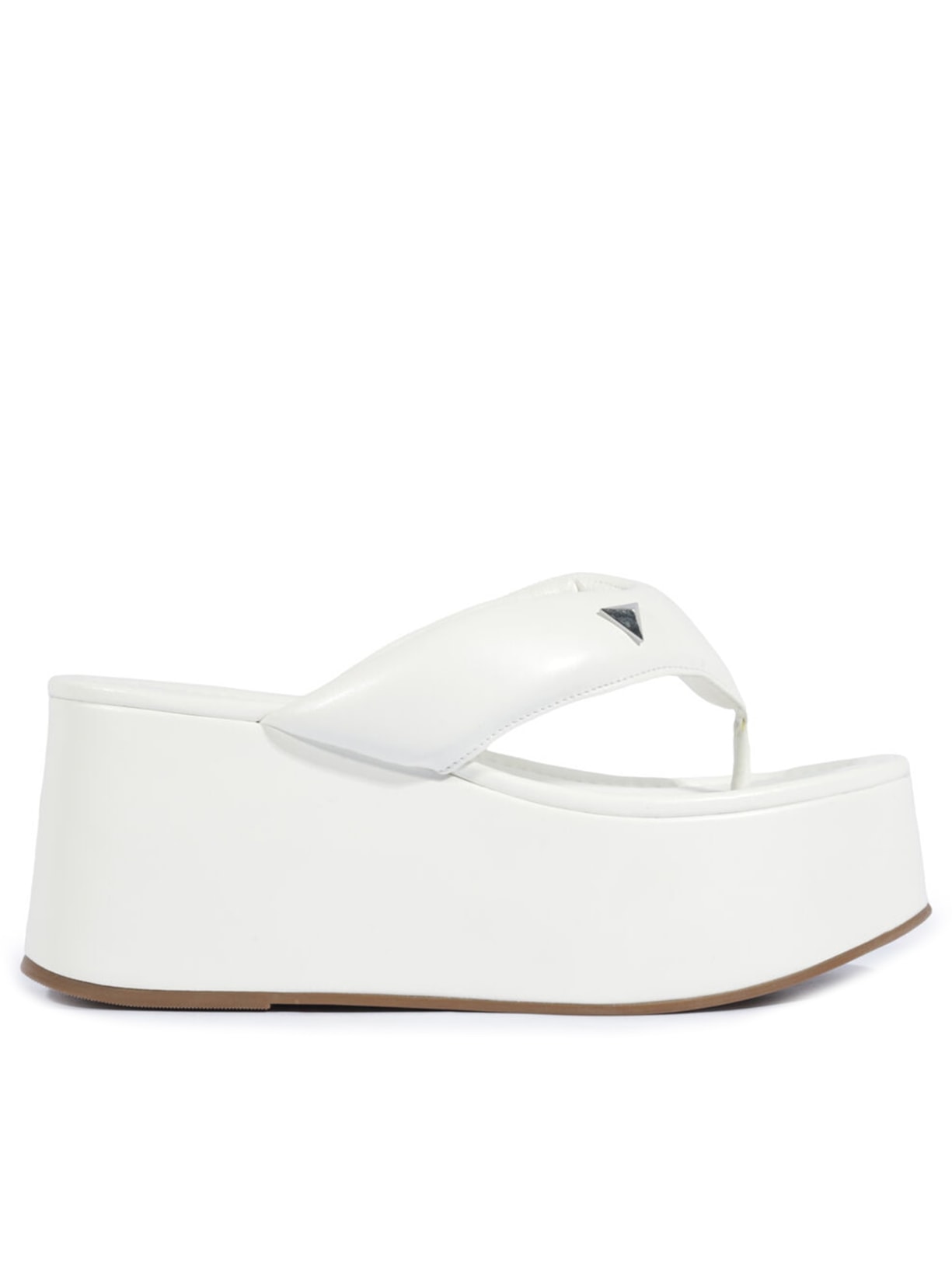 Sandália Feminina Salto Alto Ecowear - Branco