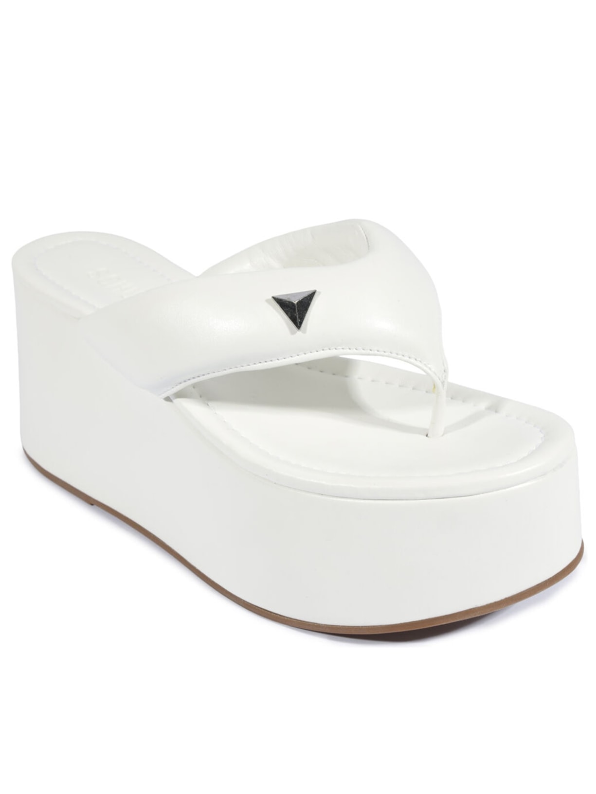 Sandália Feminina Salto Alto Ecowear Branco Schutz