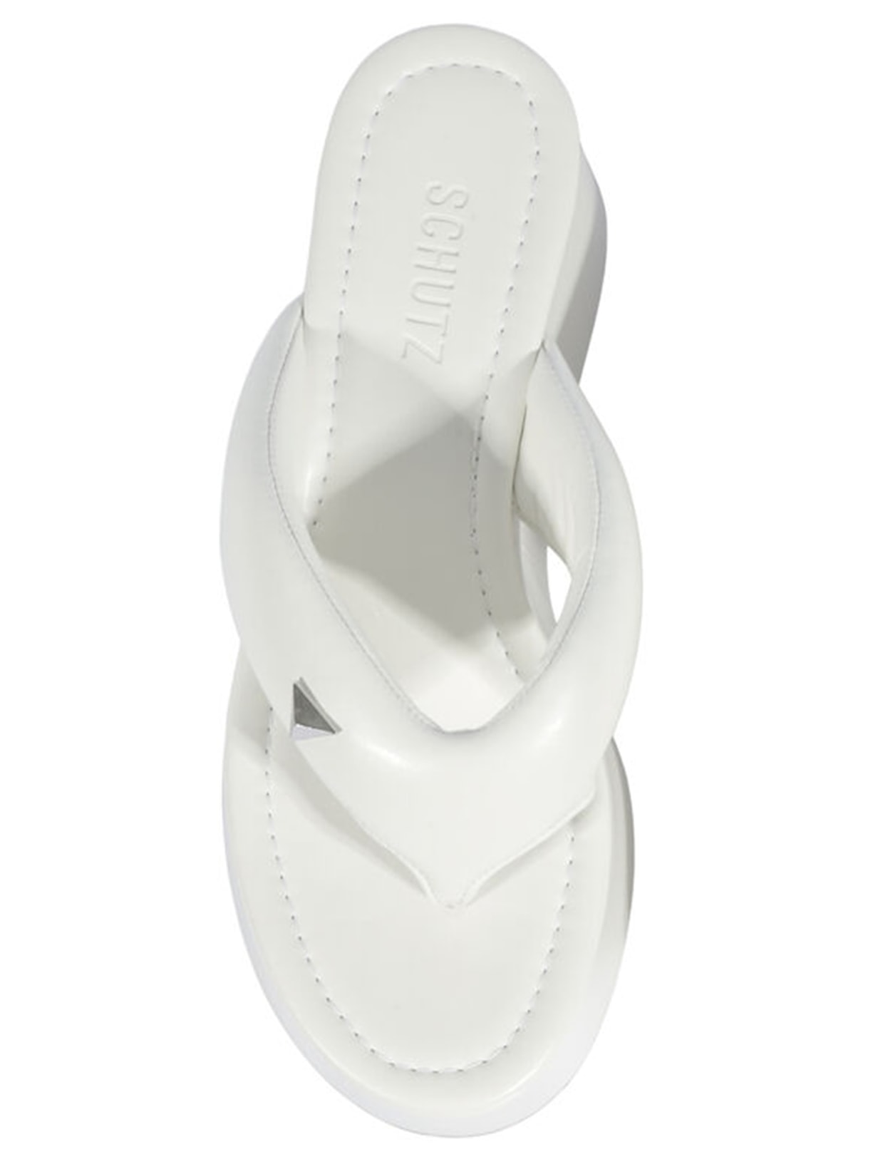 Sandália Feminina Salto Alto Ecowear Branco Schutz