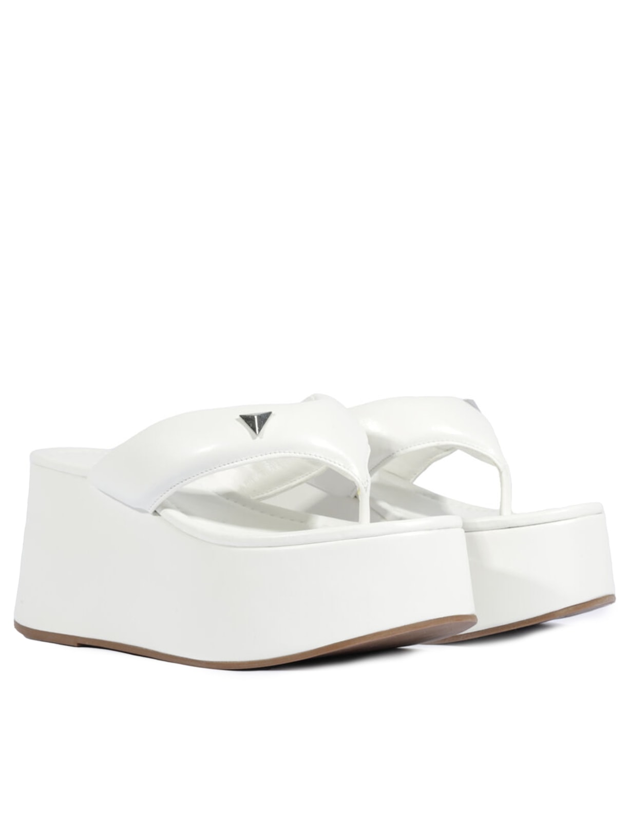 Sandália Feminina Salto Alto Ecowear Branco Schutz