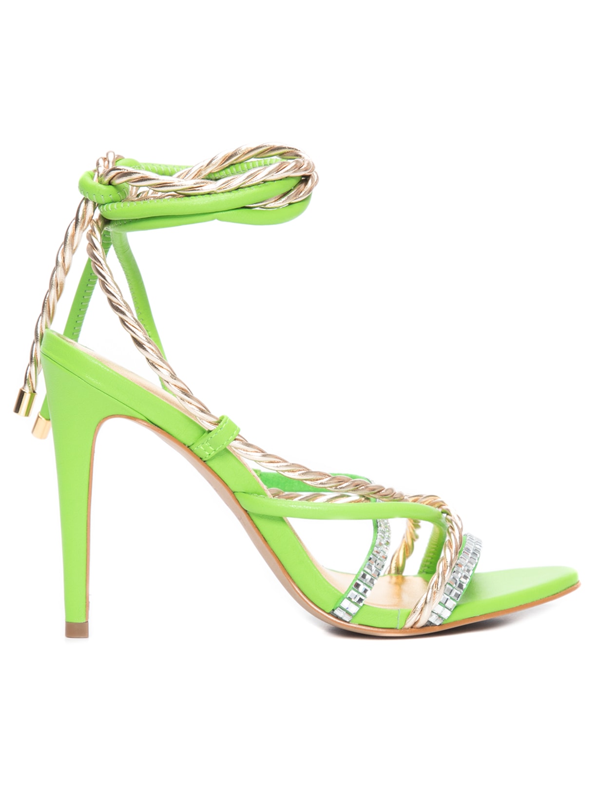 Sandália Feminina Salto Alto - Verde