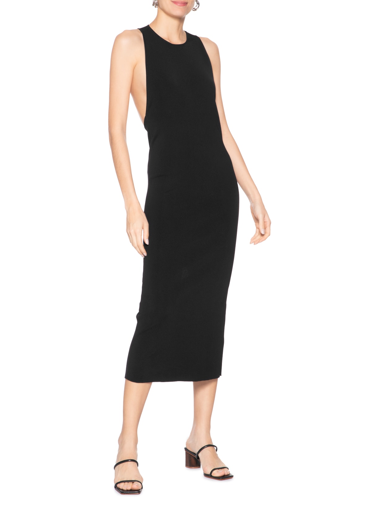 Sandália Feminina Salto Atanado Prime Preto Schutz + Nati Vozza