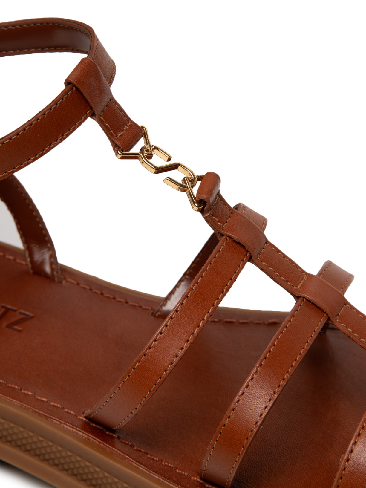 Sandália Feminina Salto Baixo Atanado Prime Marrom Schutz