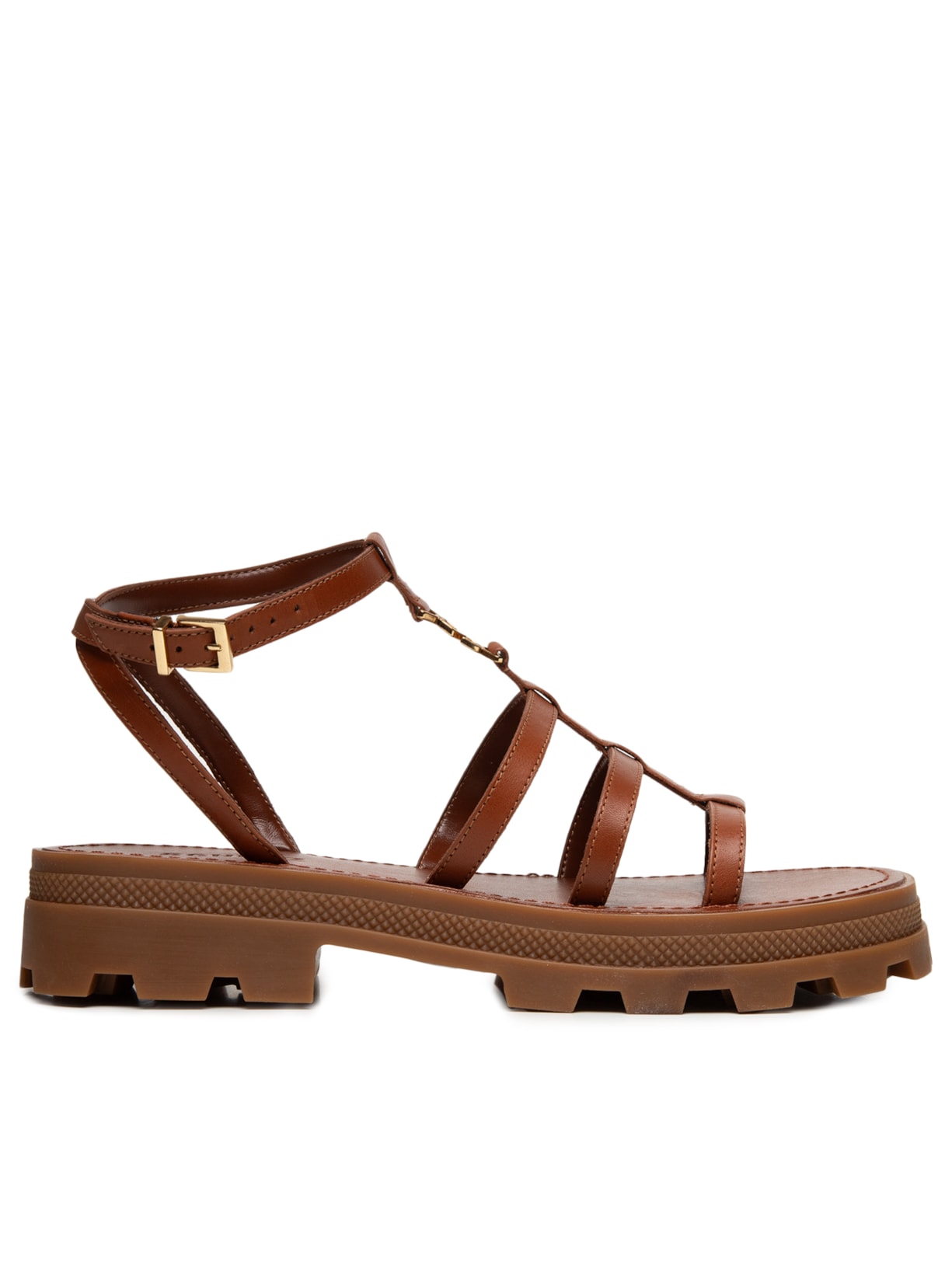 Sandália Feminina Salto Baixo Atanado Prime - Marrom