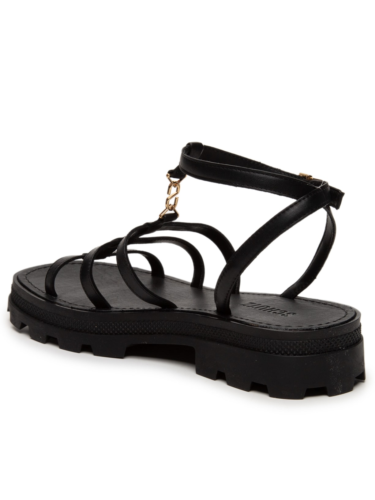 Sandália Feminina Salto Baixo Atanado Prime Preto Schutz