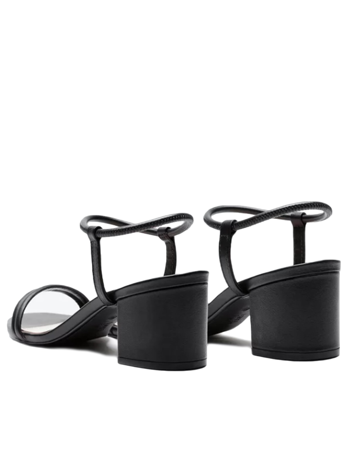 Sandália Feminina Salto Bloco Carmen Tiras Preto Schutz