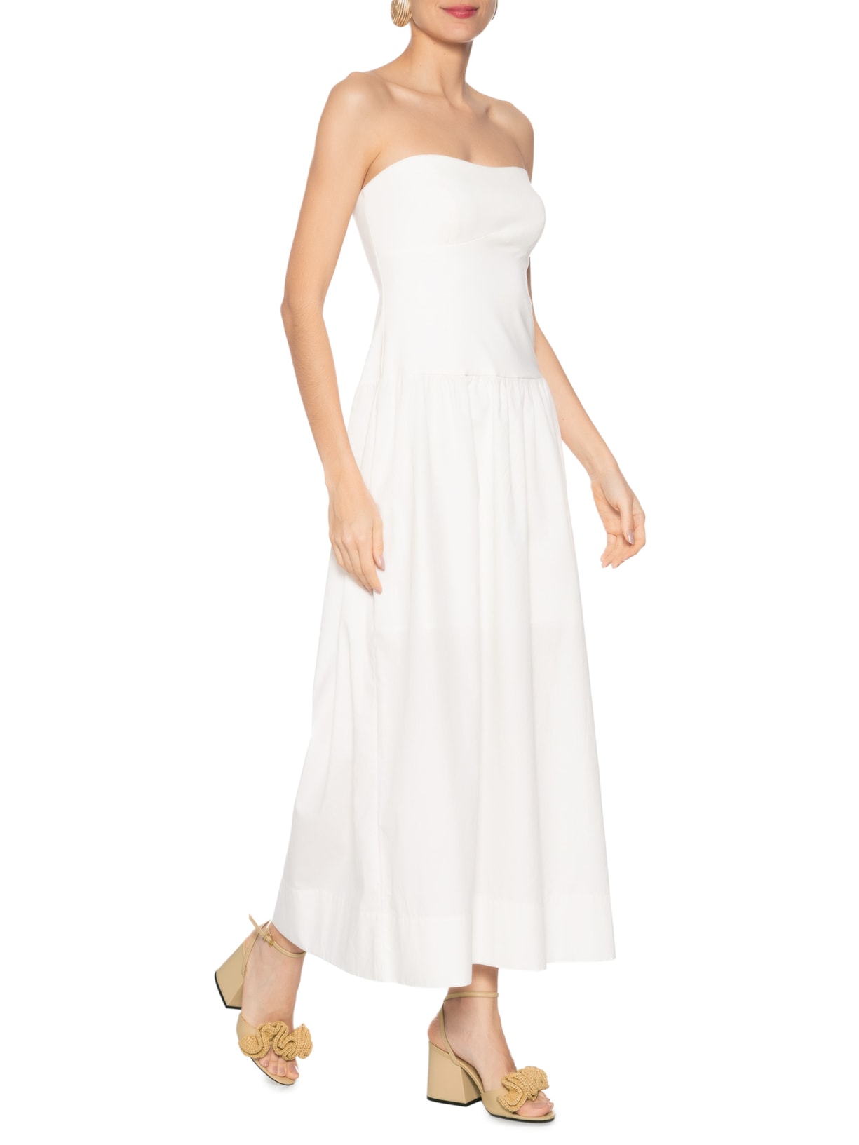 Sandália Feminina Salto Bloco Couro Ráfia Amarelo Schutz