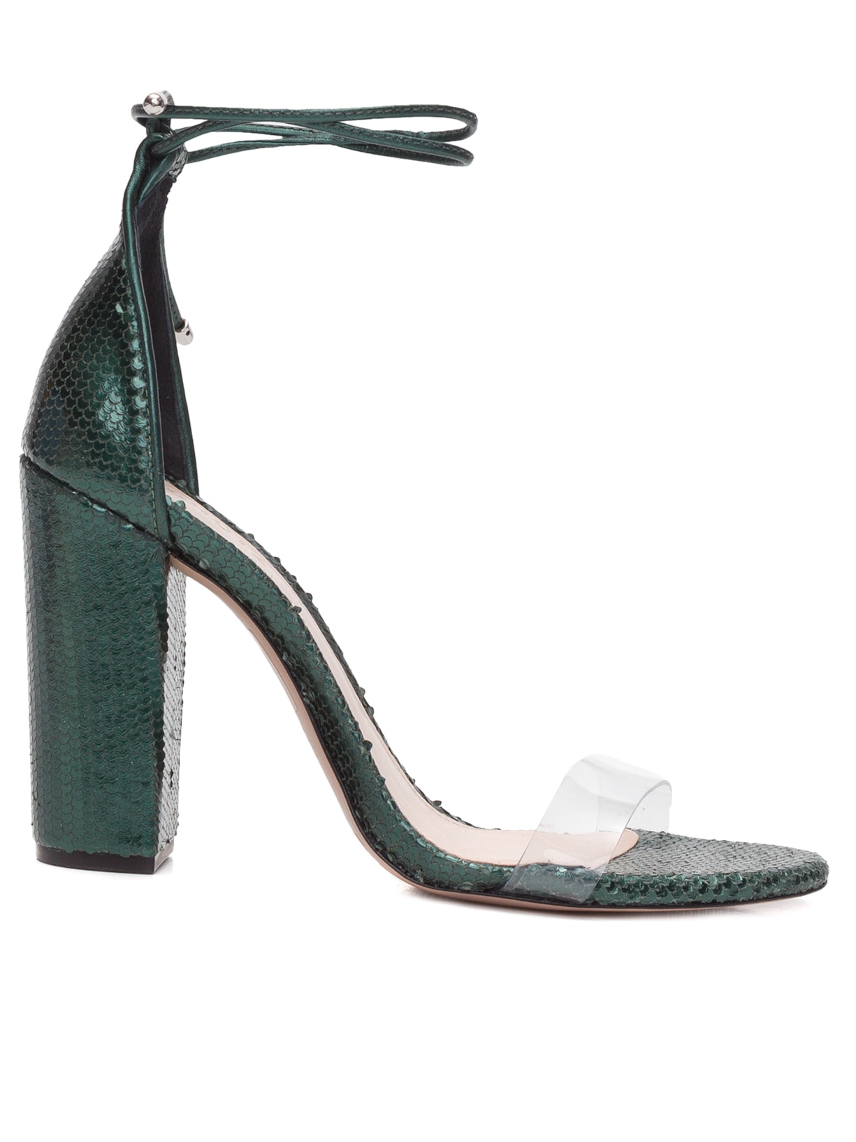 Sandália Feminina Salto Bloco - Verde