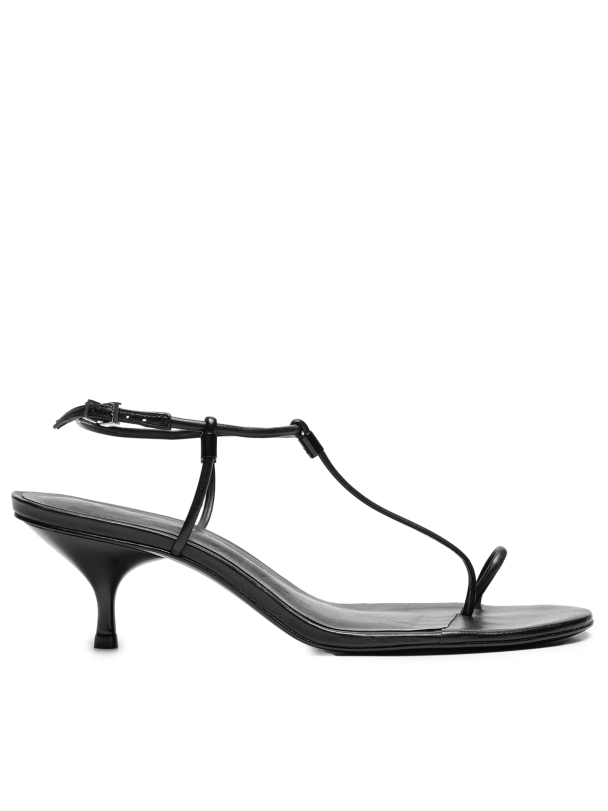 Sandália Feminina Salto Fino Médio - Preto