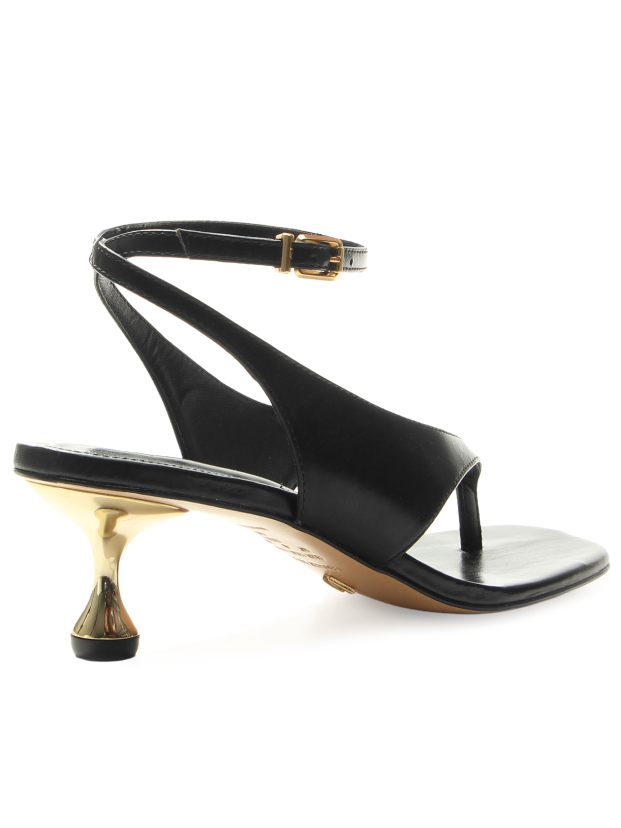 Sandália Feminina Salto Fino Médio – Preto Vicenza