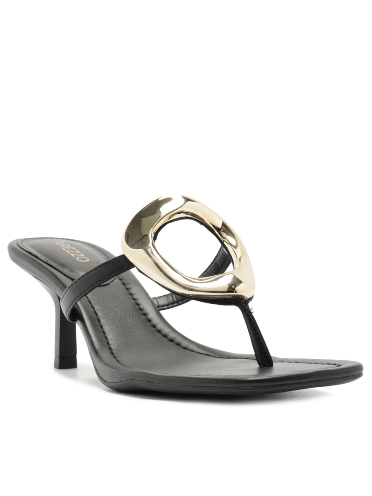 Sandália Feminina Salto Kitten Preto Arezzo