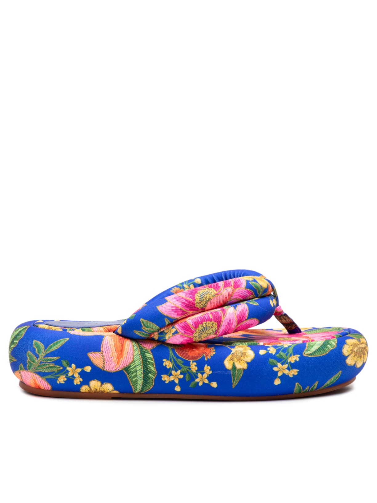 Sandália Feminina Salto Médio - Azul