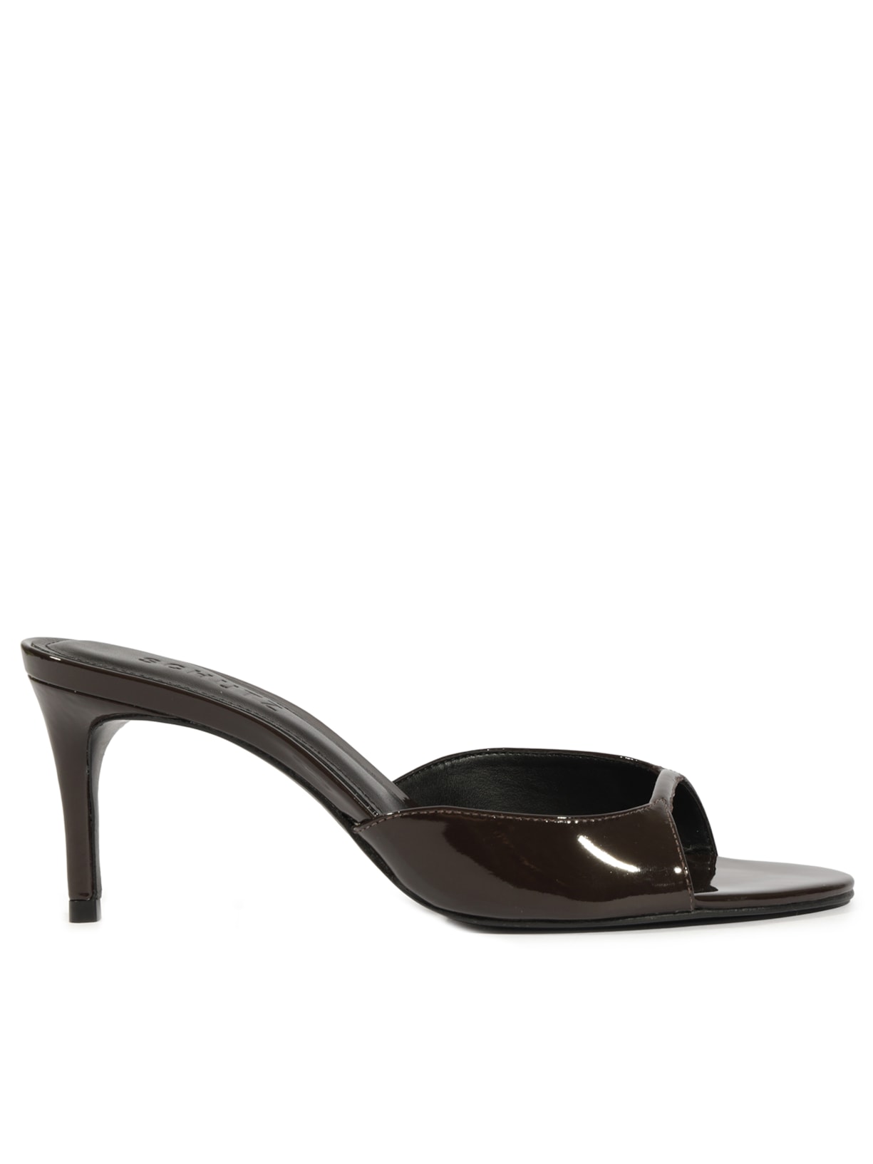 Sandália Feminina Salto Médio Marrom Schutz