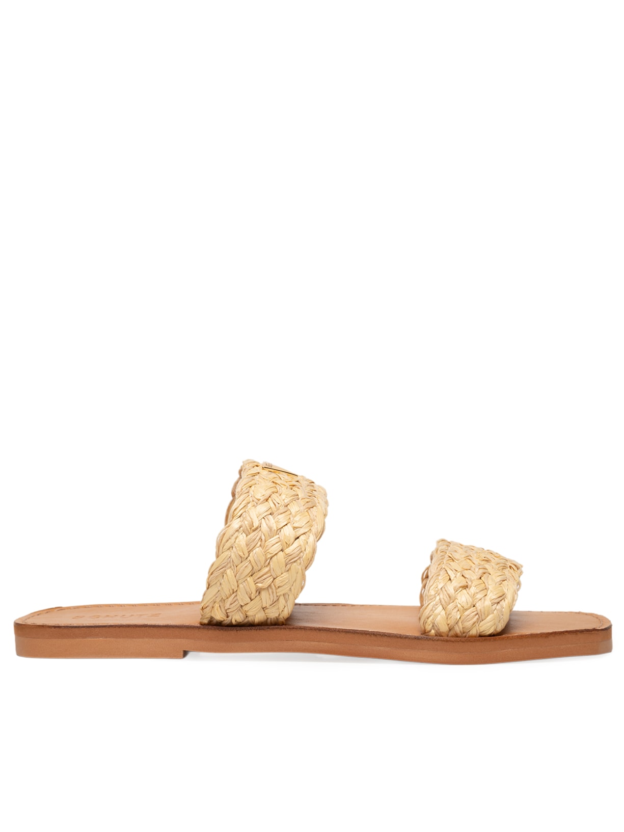 Sandália Feminina Salto Rasteiro - Bege