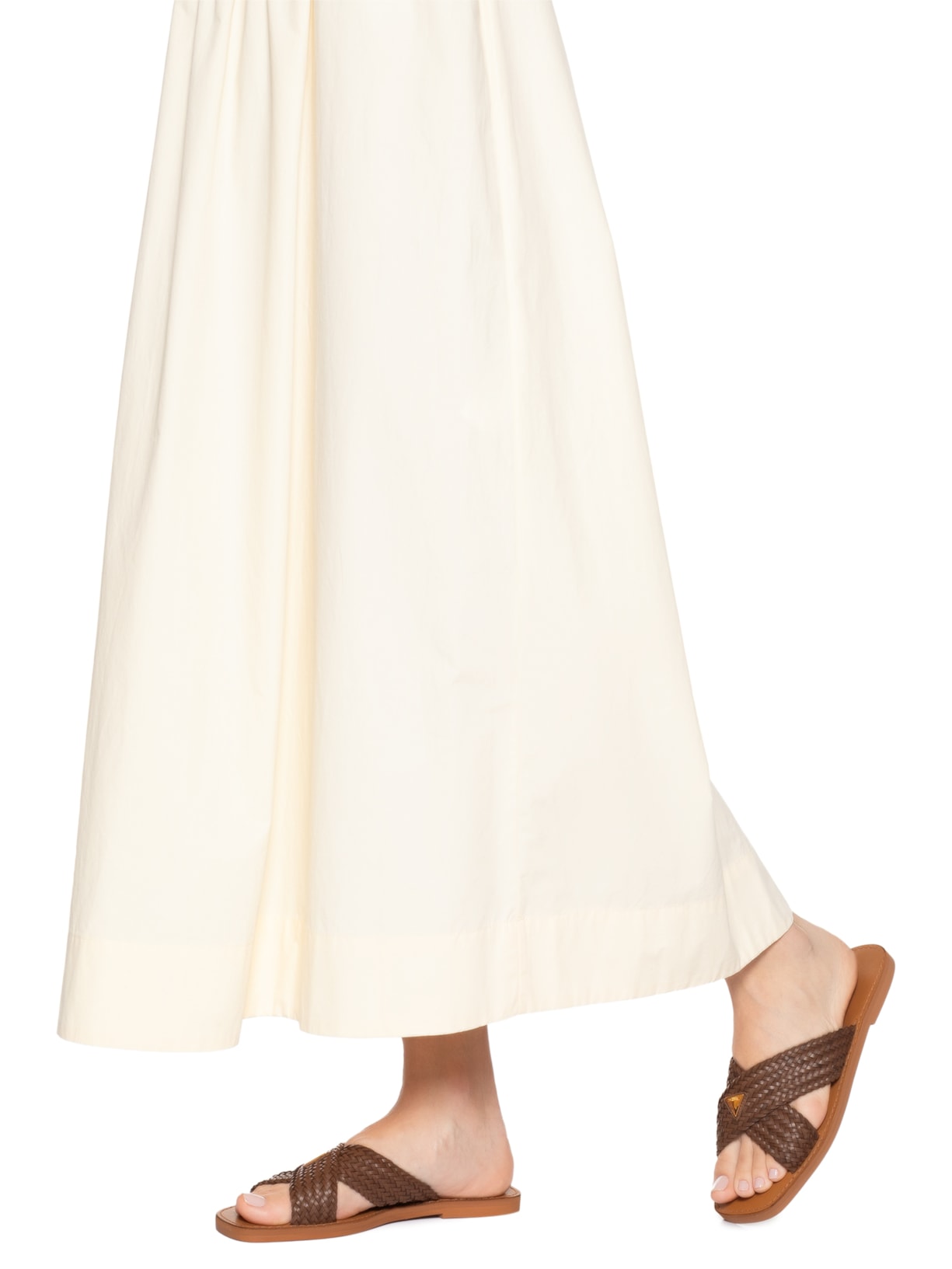 Sandália Feminina Salto Rasteiro Marrom Schutz