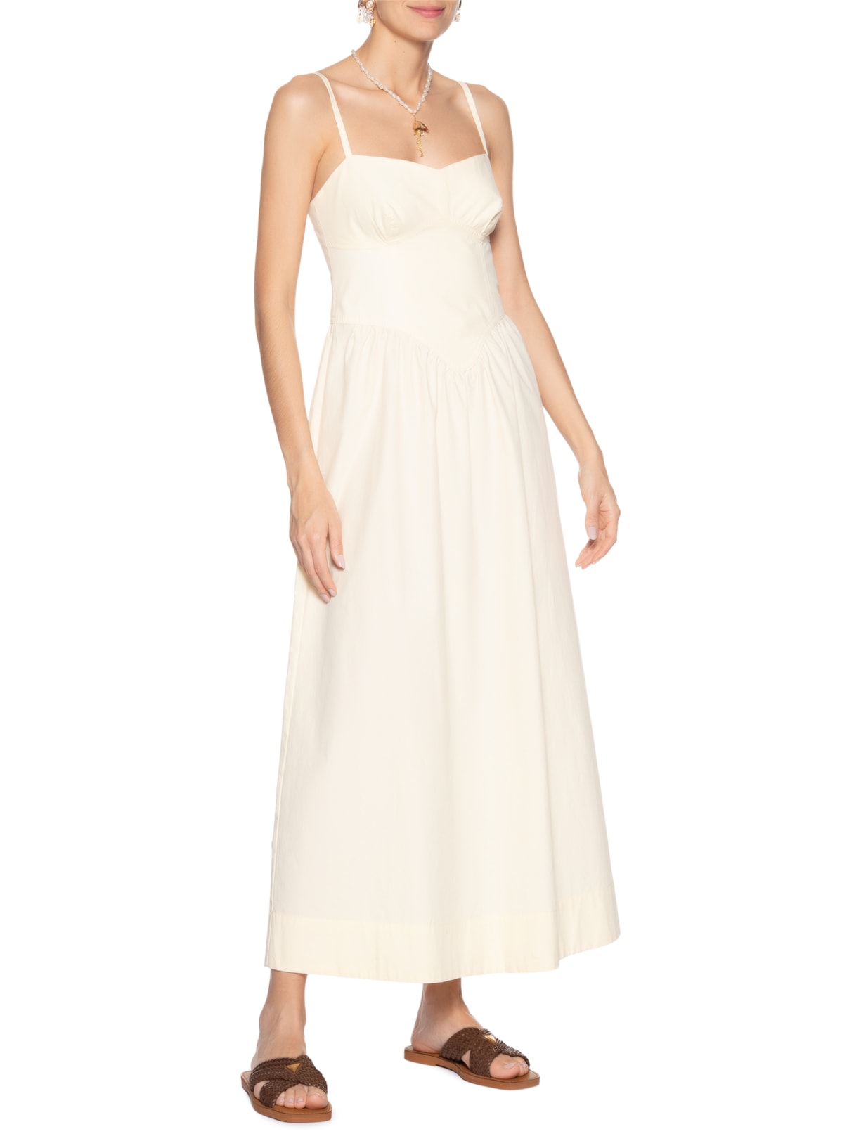 Sandália Feminina Salto Rasteiro Marrom Schutz