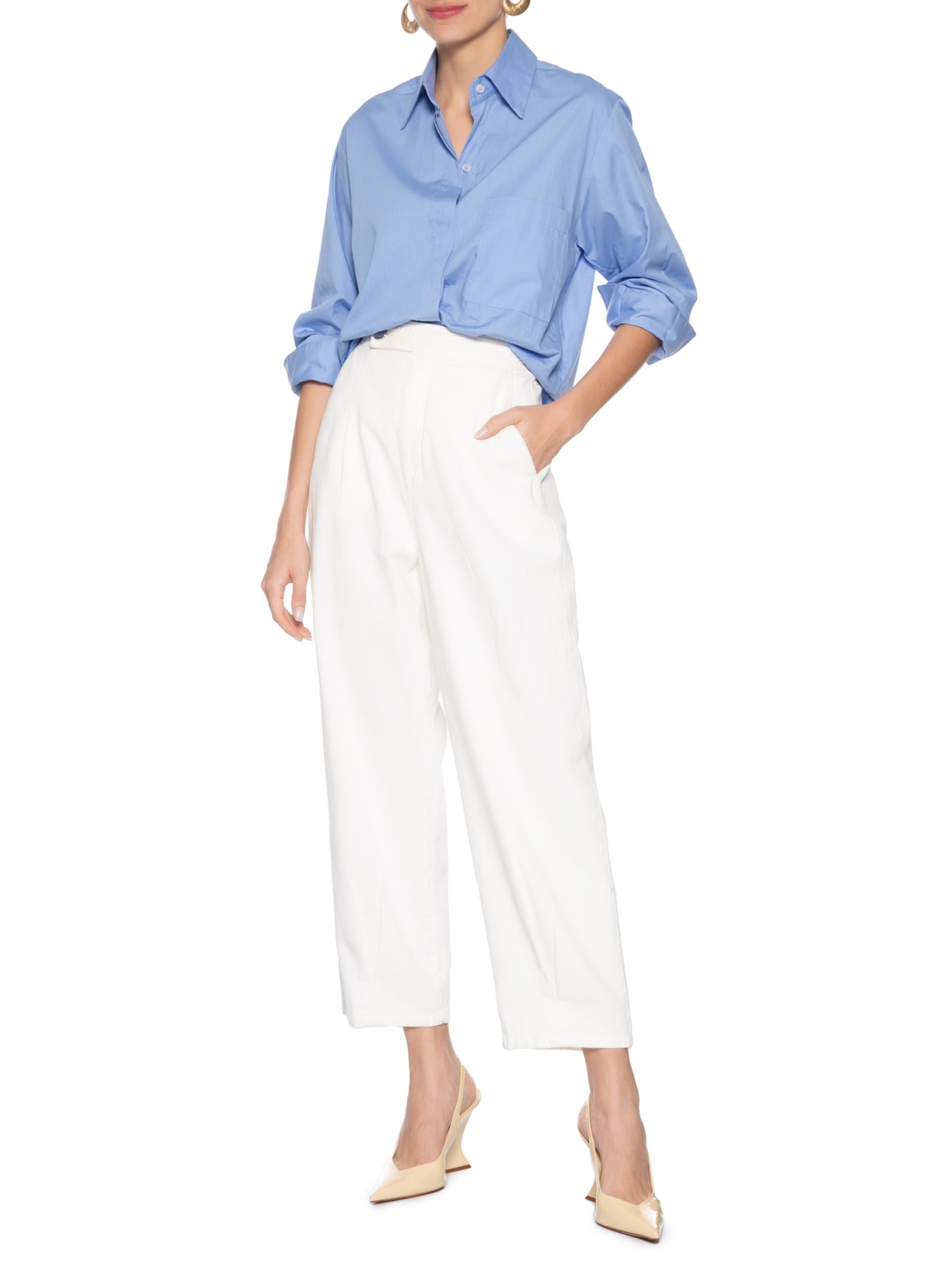 Sandália Feminina Siena Buckle Verniz Bege Schutz