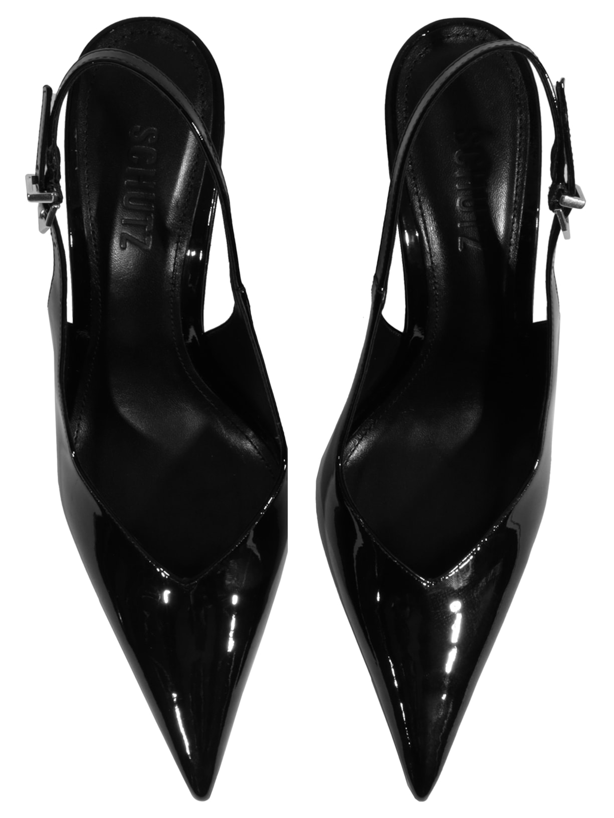 Sandália Feminina Siena Buckle Verniz Preto Schutz