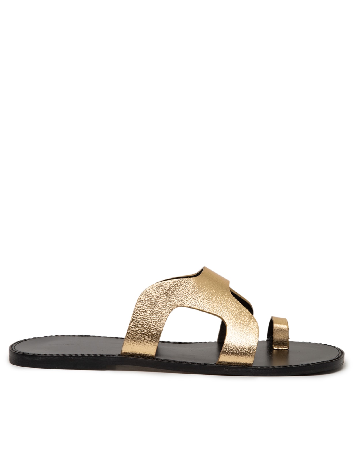Sandália Feminina Slide Calçadão Dourado Osklen