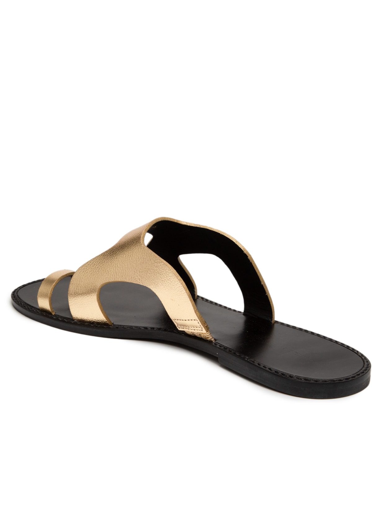 Sandália Feminina Slide Calçadão Dourado Osklen