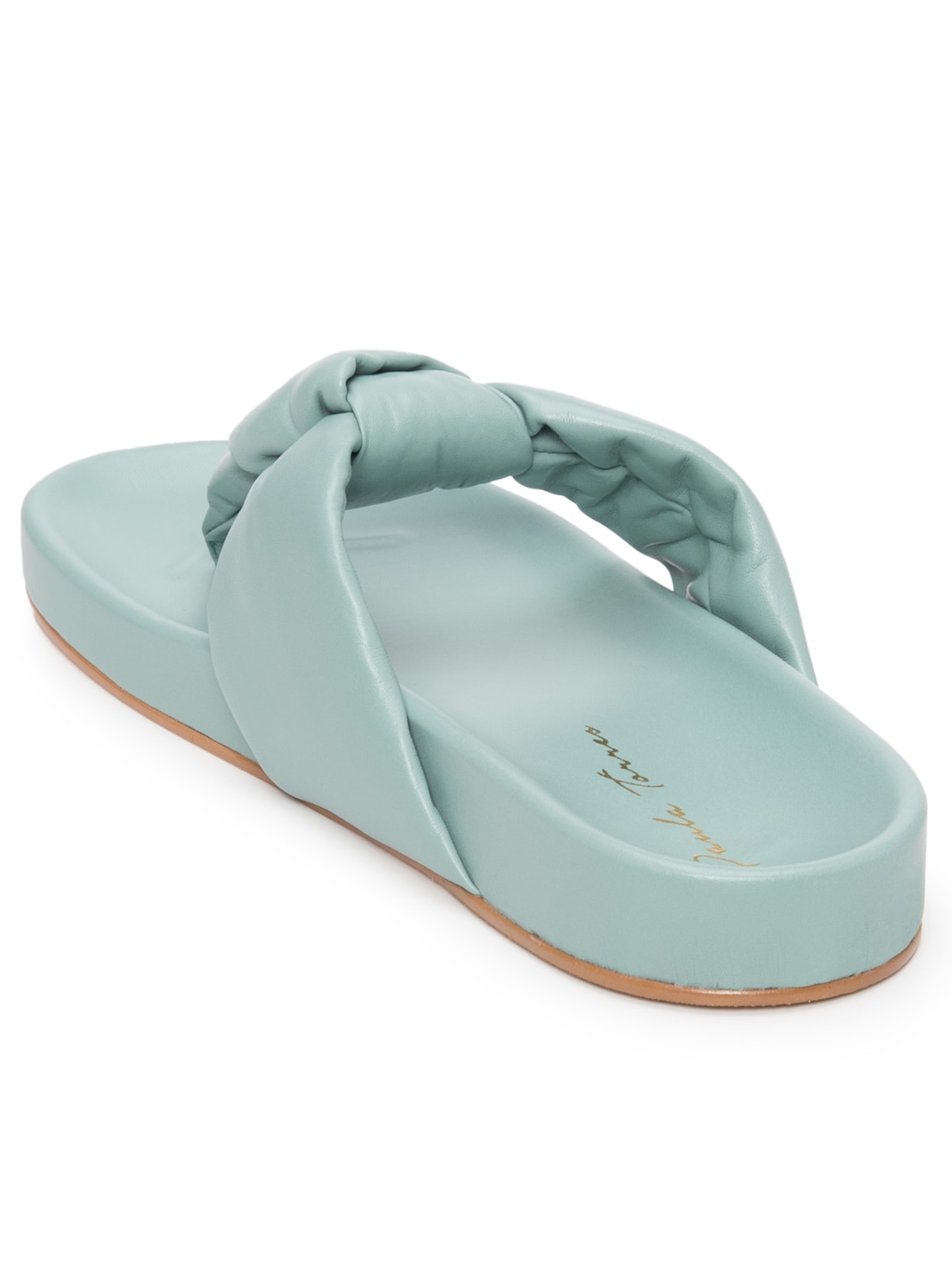 Sandália Feminina Slider Mel Verde Paula Torres